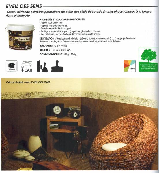 EVEIL DES SENS badigeon de CHAUX